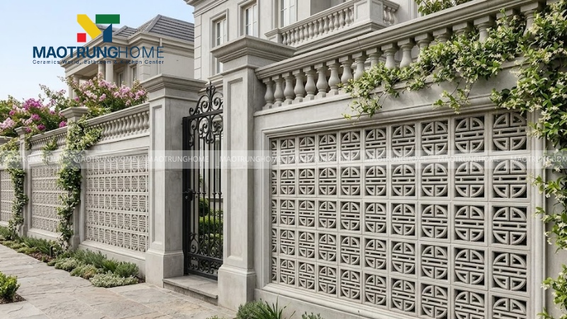 Mẫu gạch hoa gió truyền thống và cổ điển (Mẫu 6)