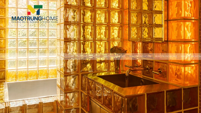 Ưu điểm nổi bật của gạch kính trang trí
