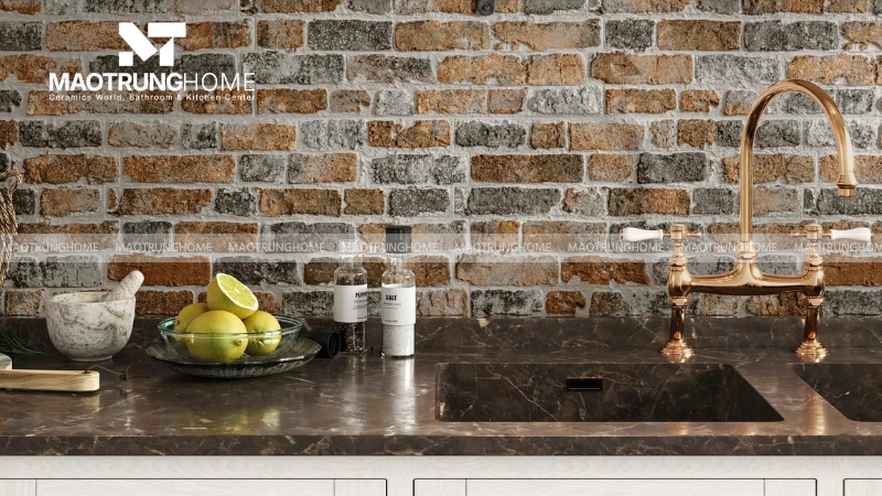 Gạch thẻ giả cổ và Rustic (Mẫu 4)