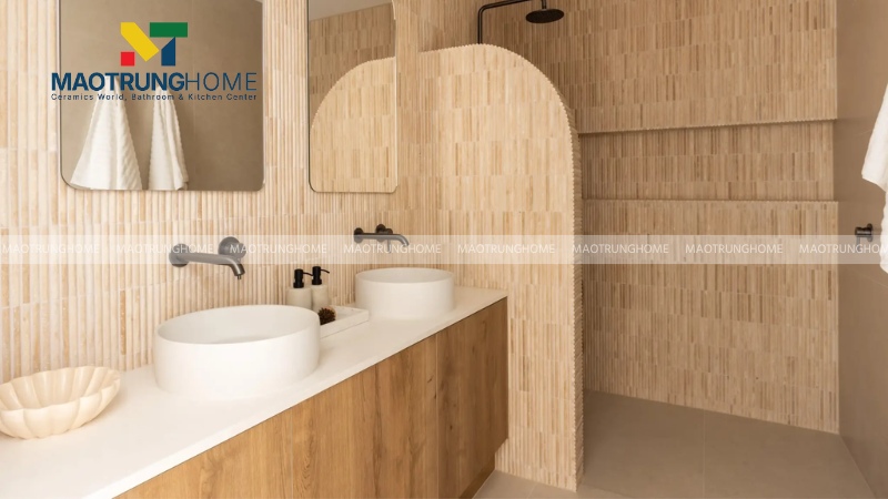 Gạch thẻ vân đá và vân gỗ tự nhiên (Mẫu 4)