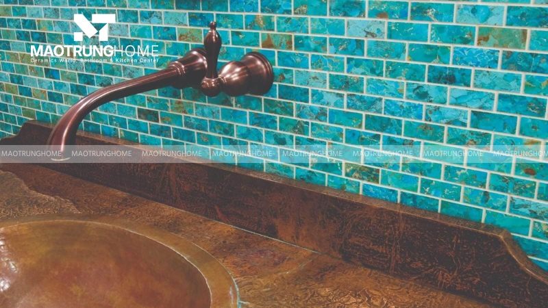 Gạch thẻ Mosaic và hiệu ứng 3D (Mẫu 2)