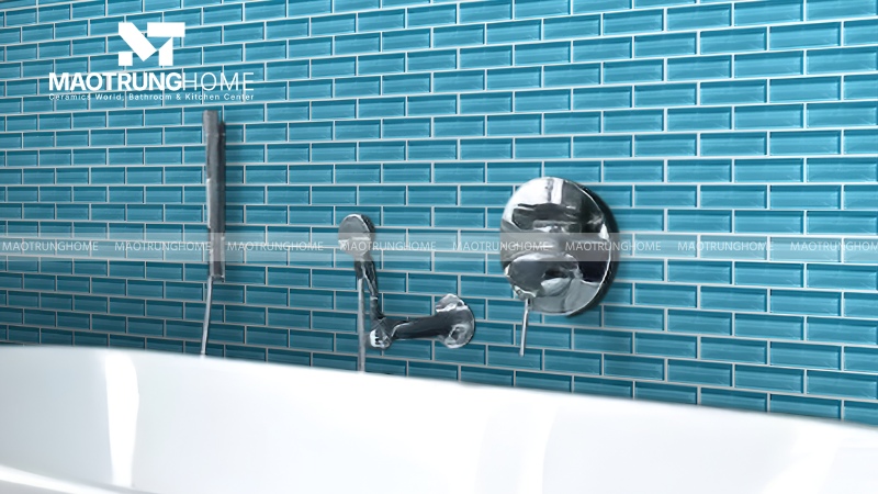 Gạch thẻ Mosaic và hiệu ứng 3D (Mẫu 3)