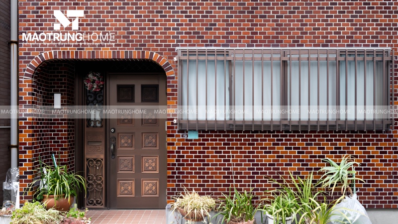 Gạch thẻ ốp mặt tiền và hàng rào