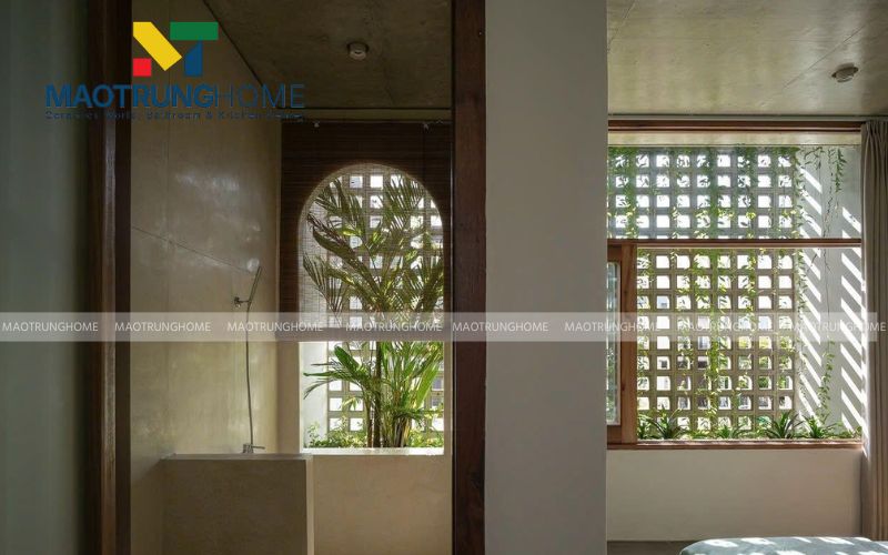 Giải pháp làm mát tự nhiên và tiết kiệm điện năng cho nhà hướng Tây
