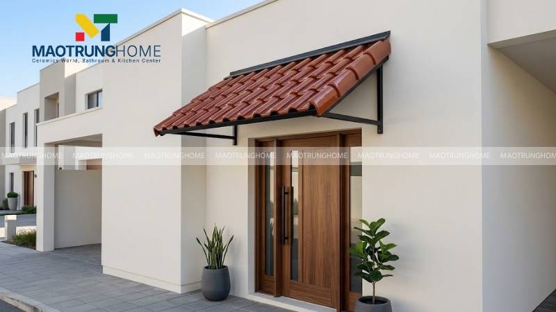 Chọn gạch ngói mái hiên cho nhà cấp 4 và nhà vườn