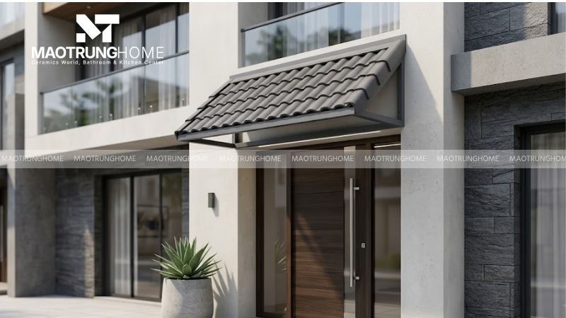 Chọn gạch ngói mái hiên cho nhà phố 2 - 3 tầng