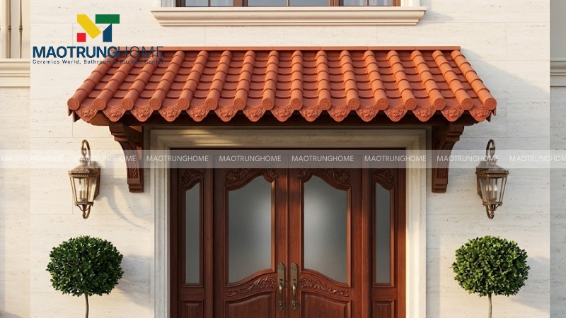 Mái hiên ngói âm dương cổ điển (Mẫu 1)