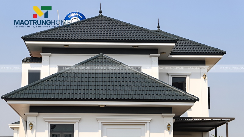 Mẫu mái ngói kiểu Nhật thanh lịch (Mẫu 5)