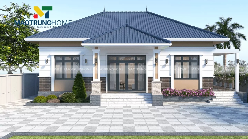 Mẫu mái ngói kiểu Thái sang trọng (Mẫu 1)