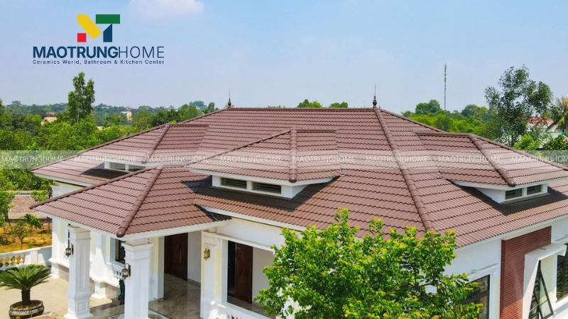 Mẫu mái ngói kiểu Thái sang trọng (Mẫu 2)
