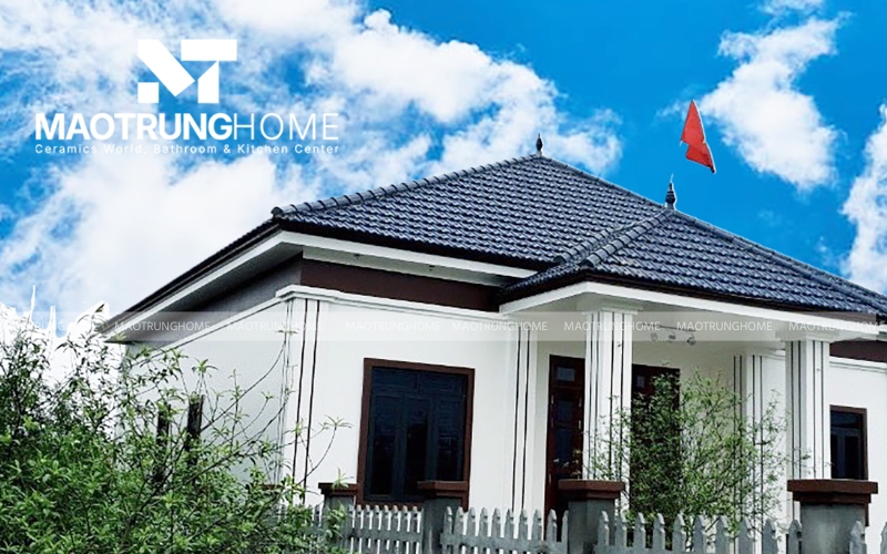 Ngói sóng màu tím than giải pháp chống tràn nước mưa tối ưu