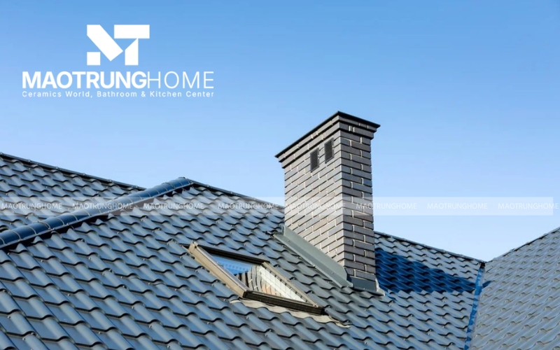Vẻ đẹp thanh lịch từ mảng mái phẳng không chi tiết rườm rà