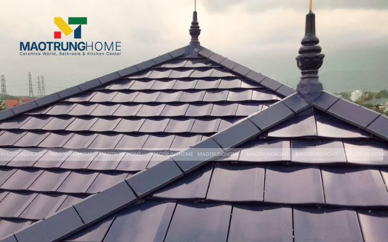 Tông màu tối, tạo cảm giác mái dày và chắc chắn