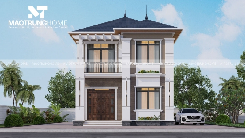 Nhà vuông 2 tầng 100m2 đảm bảo độ bền vững