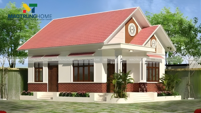 Nhà mái ngói 1 tầng diện tích 80 - 100m2