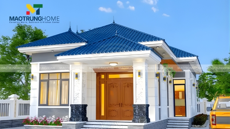Nhà mái ngói 1 tầng diện tích 100 - 130m2