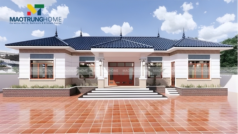 Nhà mái ngói 1 tầng diện tích 130 - 160m2
