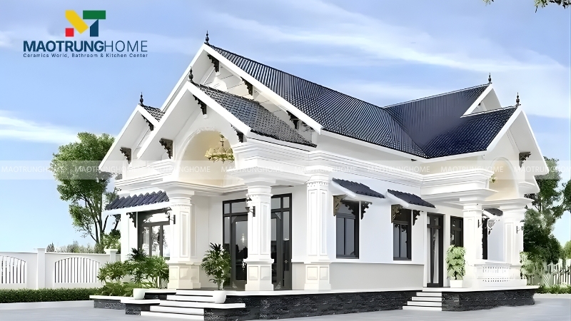 Nhà mái Nhật 1 tầng hiện đại, sang trọng