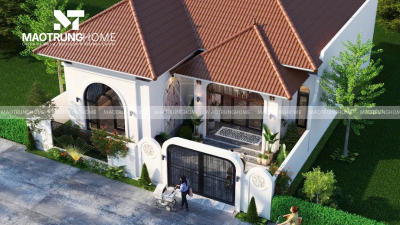 Chọn mẫu mái ngói theo diện tích 80 - 120m²
