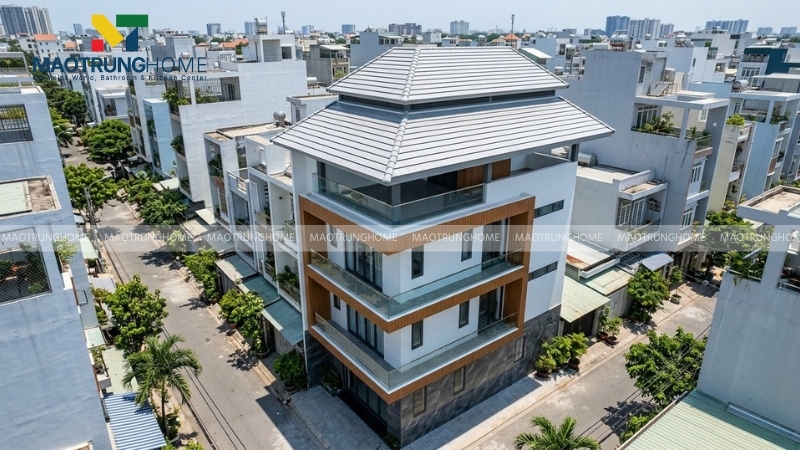 Nhà ống mái ngói phủ lớp phản xạ nhiệt