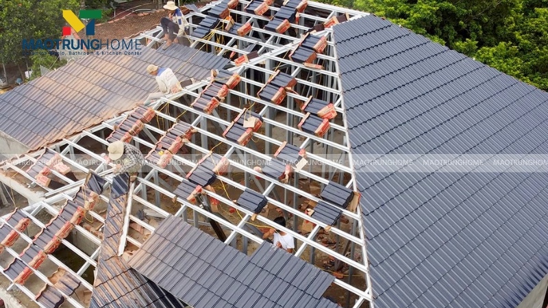 Thi công đúng kỹ thuật quyết định độ bền của toàn bộ mái