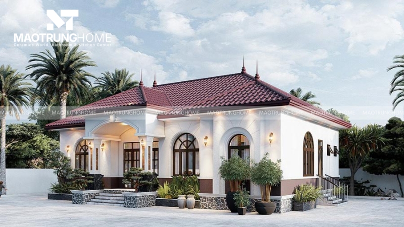 Độ dốc cao của mái ngói là vũ khí chống thấm tự nhiên hiệu quả nhất
