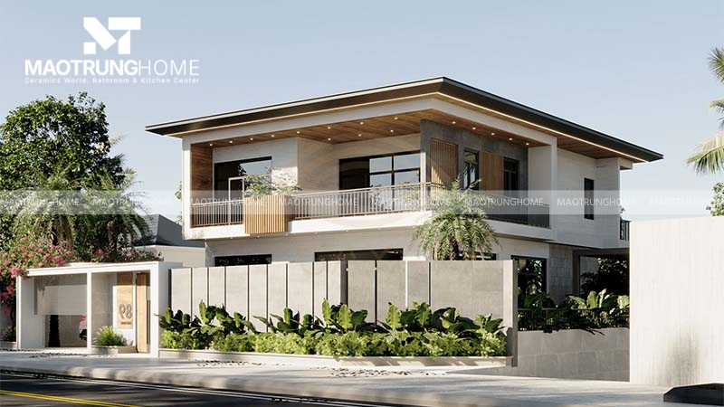 Nhà phố hoặc nhà ống hiện đại nên ưu tiên chọn mái bằng để tối ưu diện tích