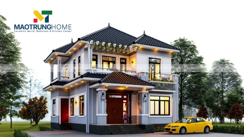 Mái Nhật thường phù hợp với các tông xám