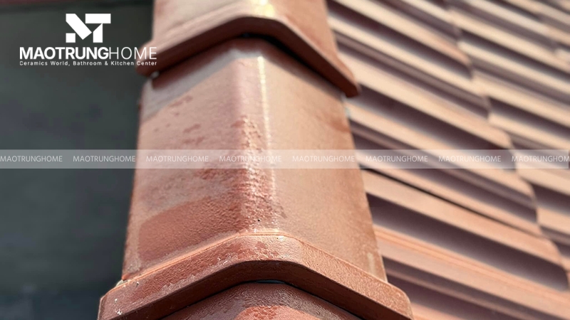 Vết nứt trên ngói bò sẽ khiến nước mưa trực tiếp thấm xuống đỉnh mái