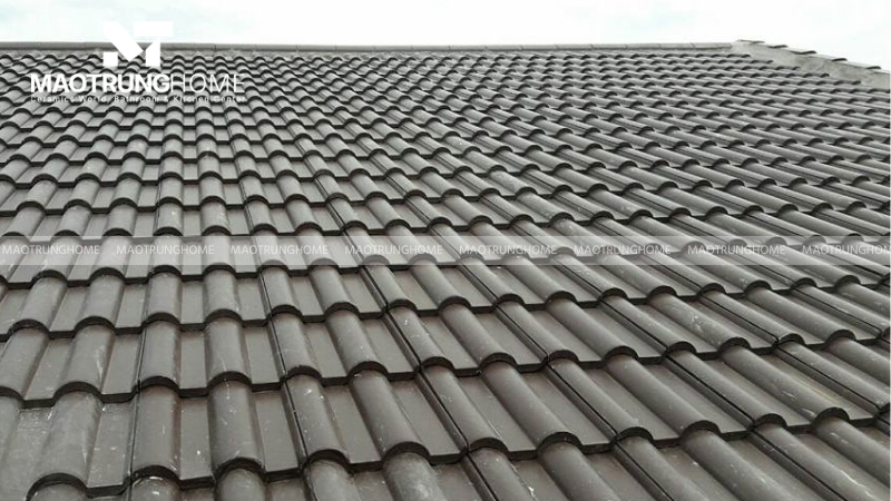 Định mức sử dụng của ngói xi măng là khoảng 9 đến 10 viên trên mỗi mét vuông