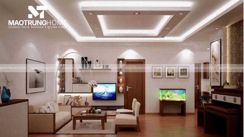 Làm trần giúp tăng tính thẩm mỹ cho không gian sống