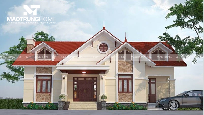 Mái ngói đỏ truyền thống