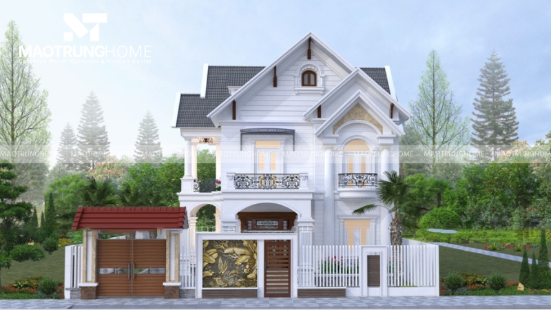 Biệt thự mái ngói là loại hình nhà ở cao cấp với hệ thống mái lợp bằng ngói