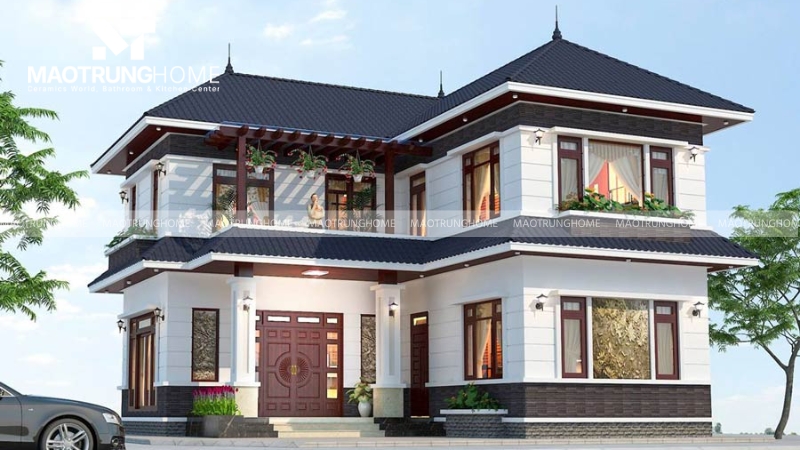 Biệt thự chữ L tối ưu diện tích, tạo khoảng sân thoáng đãng và tiện nghi