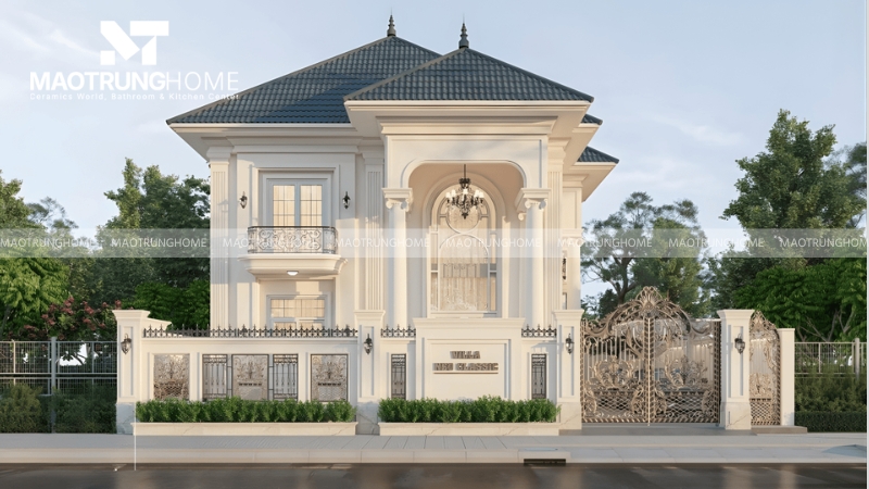 Biệt thự mái ngói tân cổ điển