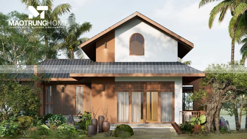 Biệt thự mái ngói kiểu Nhật (Mái lùn)