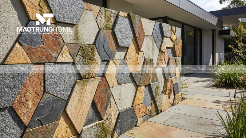 Mẫu gạch hình khối Geometric
