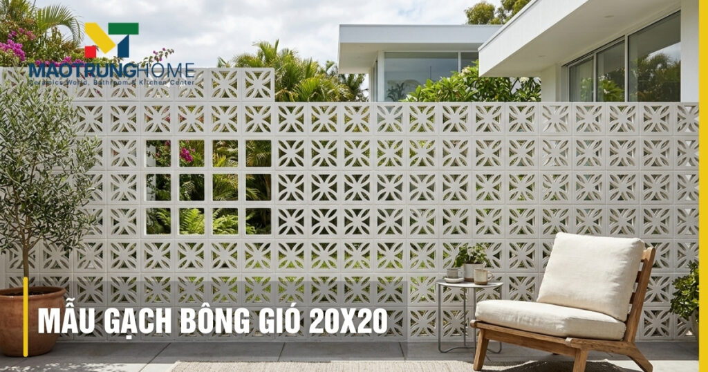 Top mẫu gạch bông gió 20x20 đẹp kèm báo giá mới nhất 2026