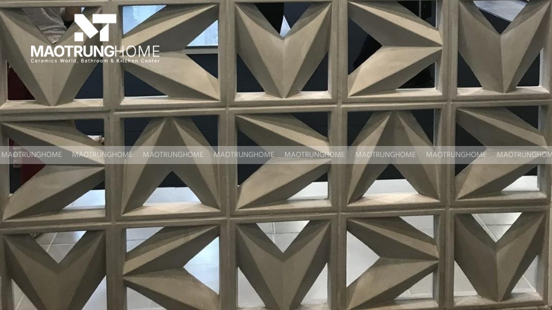 Mẫu gạch thông gió hiệu ứng 3D độc đáo