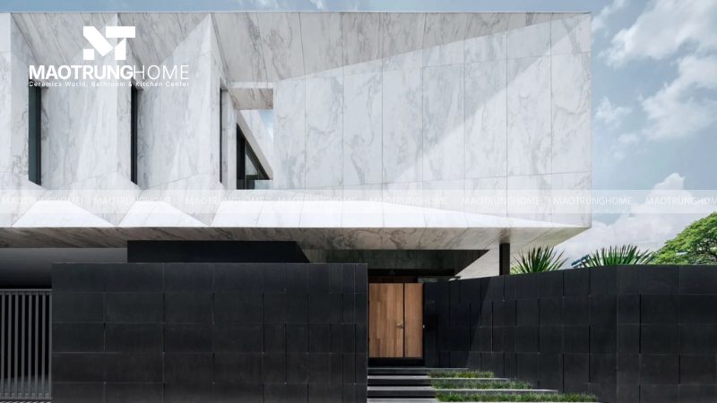 Gạch trắng vân đá Marble