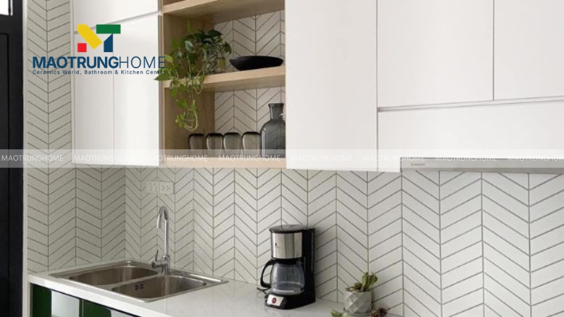 Gạch thẻ trắng mang phong cách Scandinavian nhẹ nhàng, thanh lịch