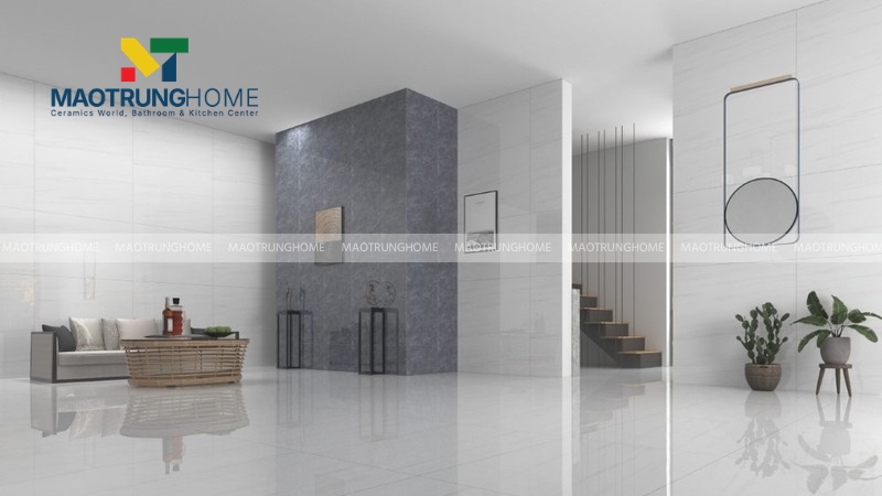 Tông trắng sữa dịu nhẹ giúp phòng khách trở nên ấm áp và thư giãn hơn