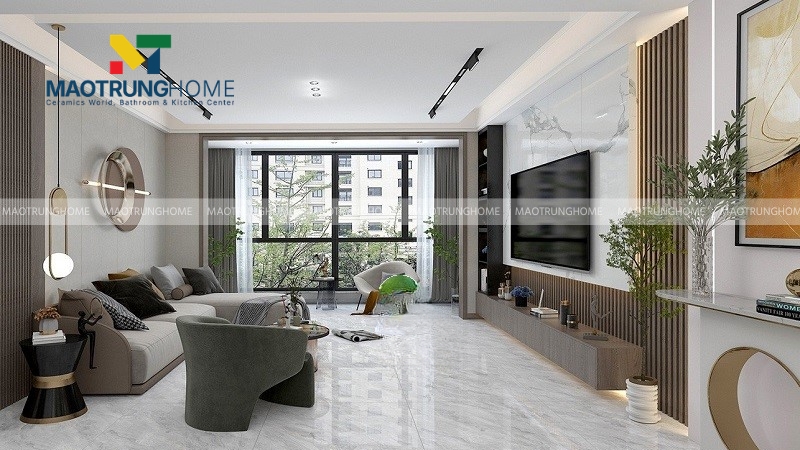 Kích thước lớn 60x120 cm và gạch khổ lớn Big Slab