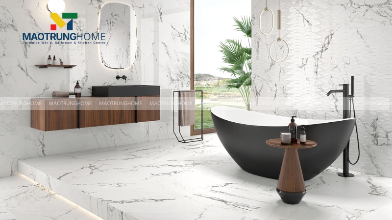 Gạch Calacatta sở hữu đường vân to