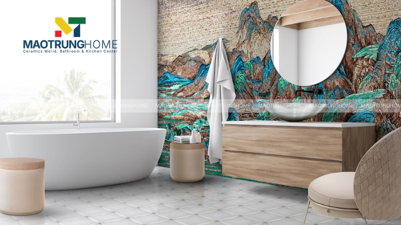 Gạch mosaic ốp nhà tắm được ưa chuộng