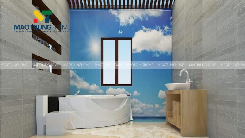Gạch tranh ốp tường nhà tắm