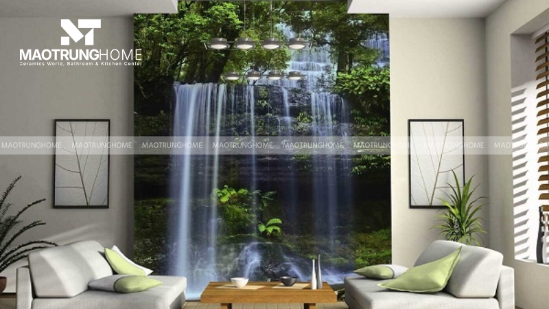 Gạch tranh giúp không gian trở nên thoáng đạt hơn