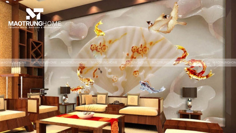 Gạch tranh phủ men UV