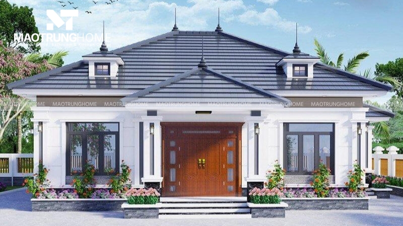 Tiểu cảnh và cây xanh bố trí tinh tế giúp cân bằng nhiệt độ, mang lại cảm giác dễ chịu