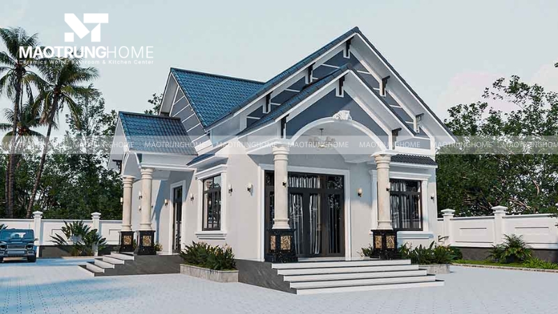 Mẫu nhà này phù hợp với những khu đất có diện tích rộng